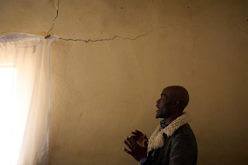 A man praying