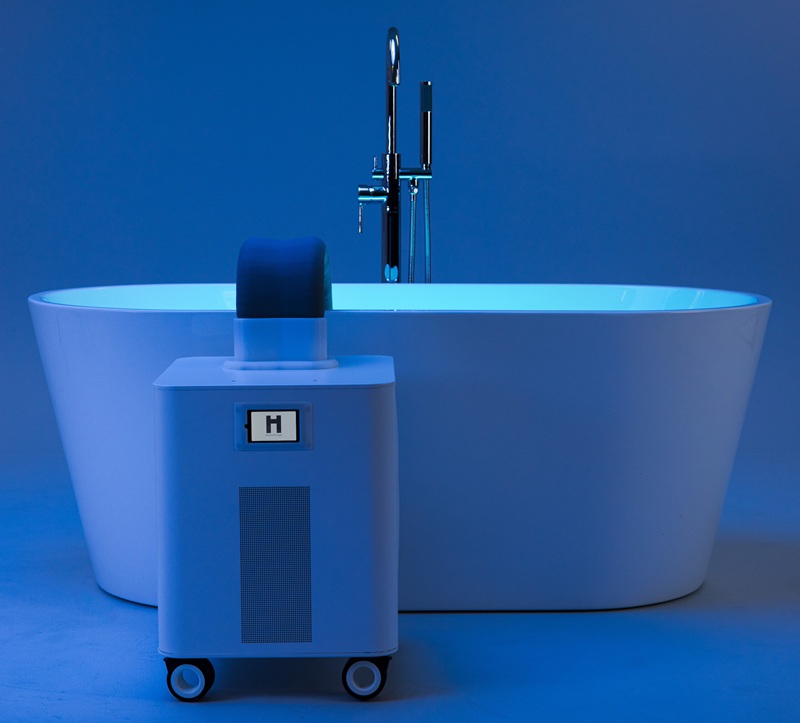 Ice bath cooling unit